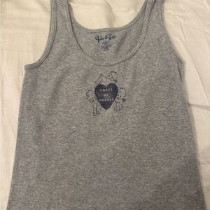 Brandy Melville Gray Ribbed Tank